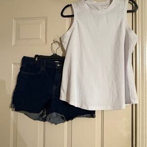 White Sleeveless Top Only